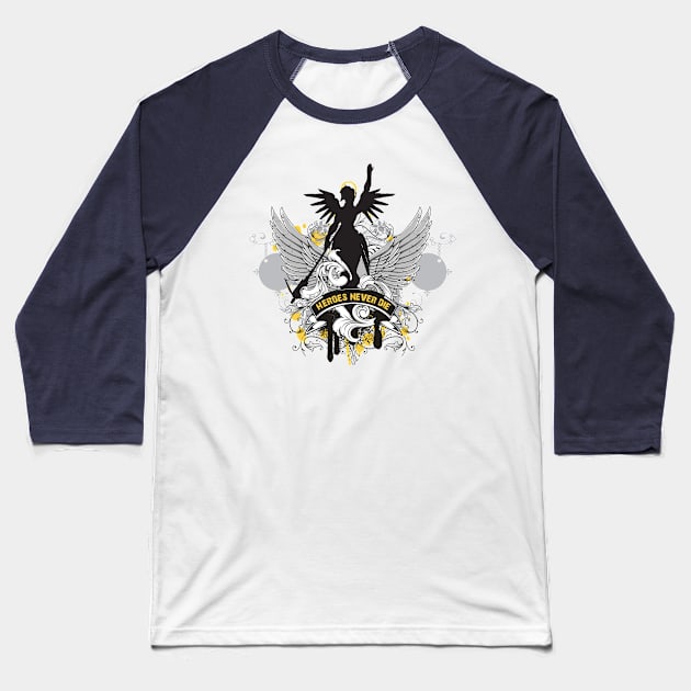 Healing Hero Baseball T-Shirt by Digitalgarz